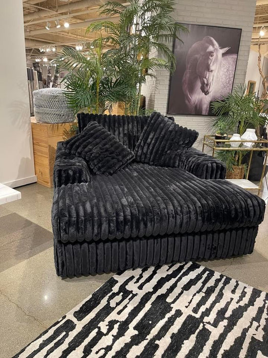 Black Oversized Chaise