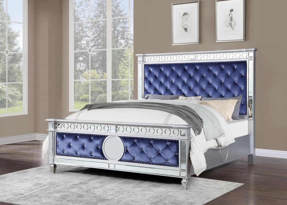 Harvey Blue Mirrored Bedroom Collection