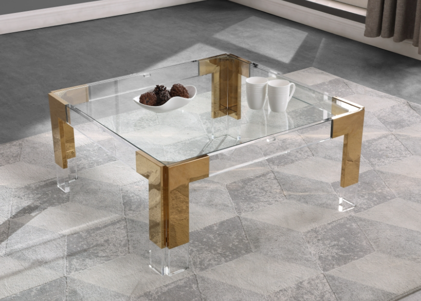 Casper Gold Square Coffee Table