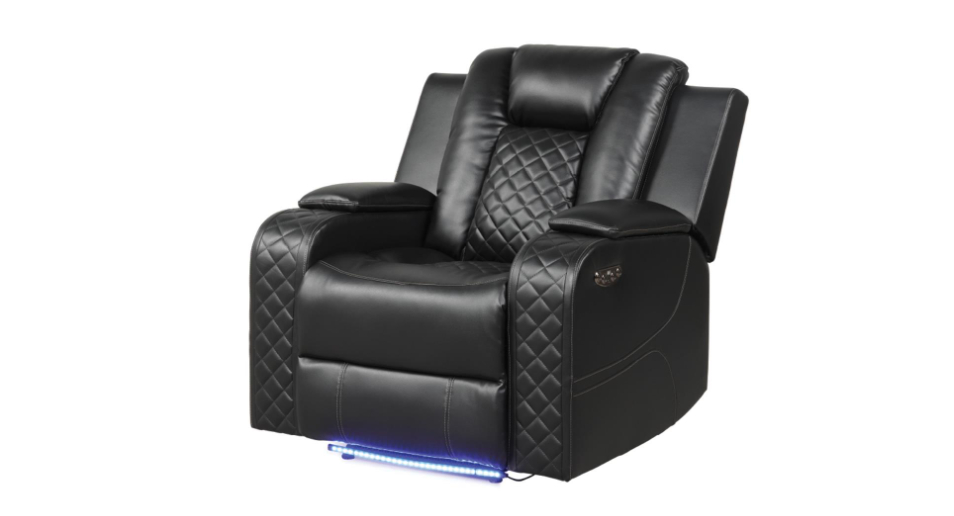 Benz Power Recliner w/ adjustable headrest and LED Lights