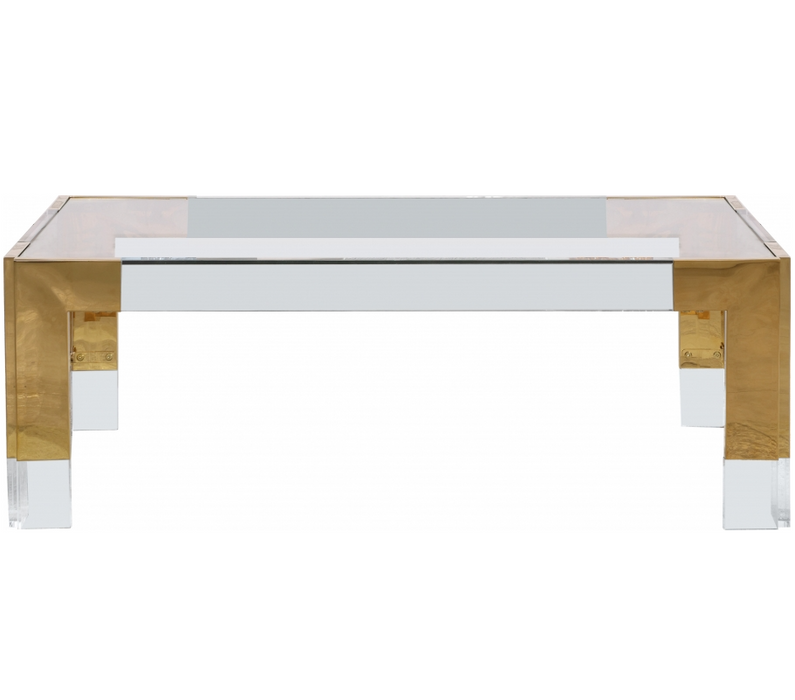 Casper Gold Rectangular Coffee Table