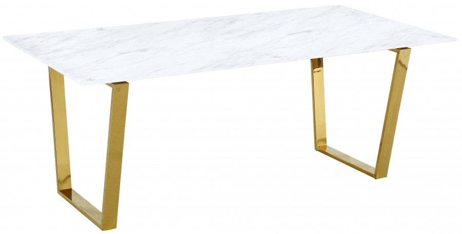 Marble Cameron Gold Dining Table