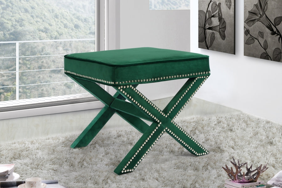 Nixon Velvet Ottoman Bench