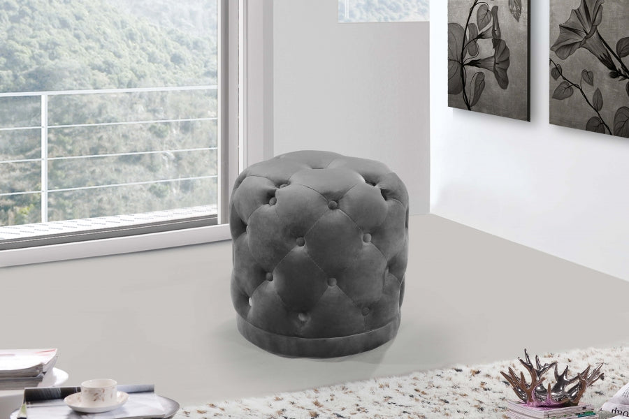 Tufted Small Circle Ottoman