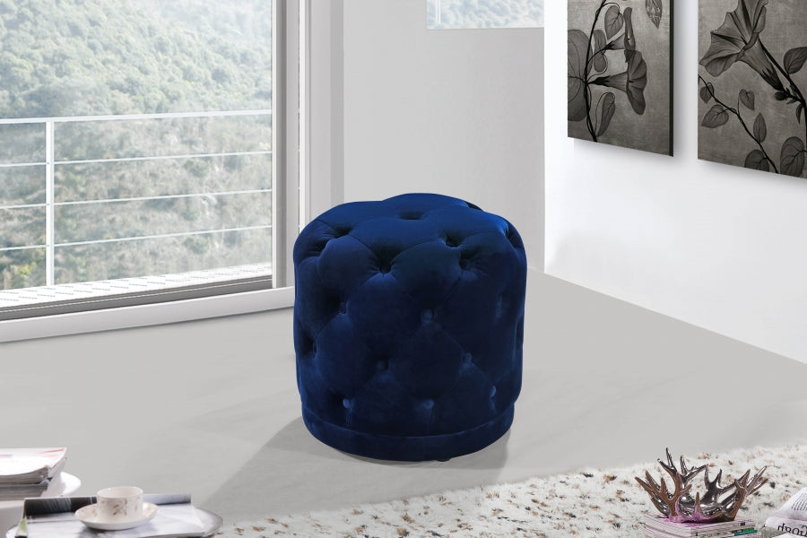 Tufted Small Circle Ottoman