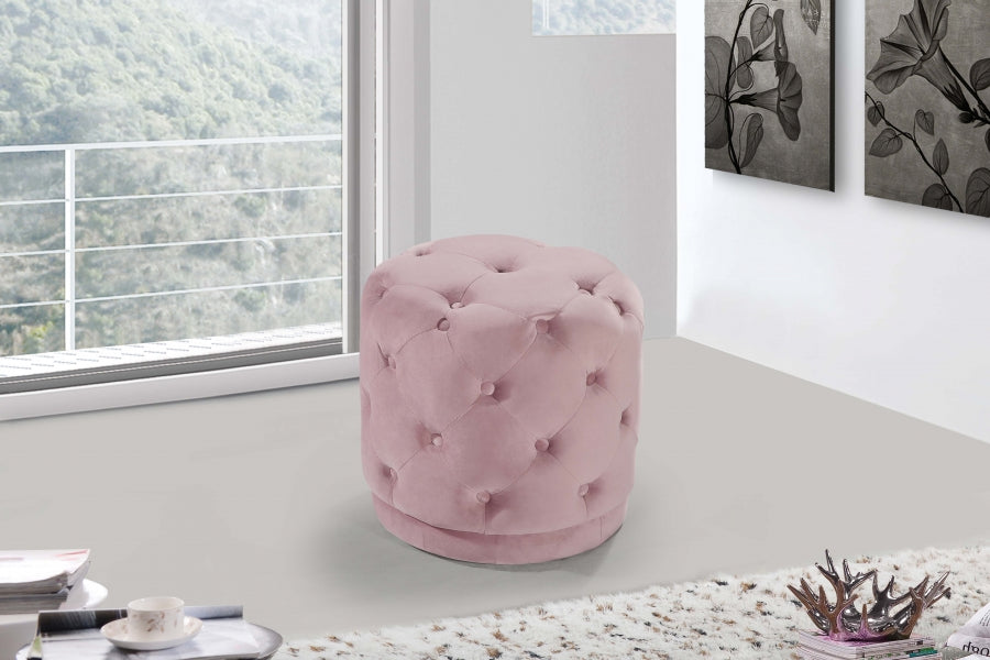 Tufted Small Circle Ottoman