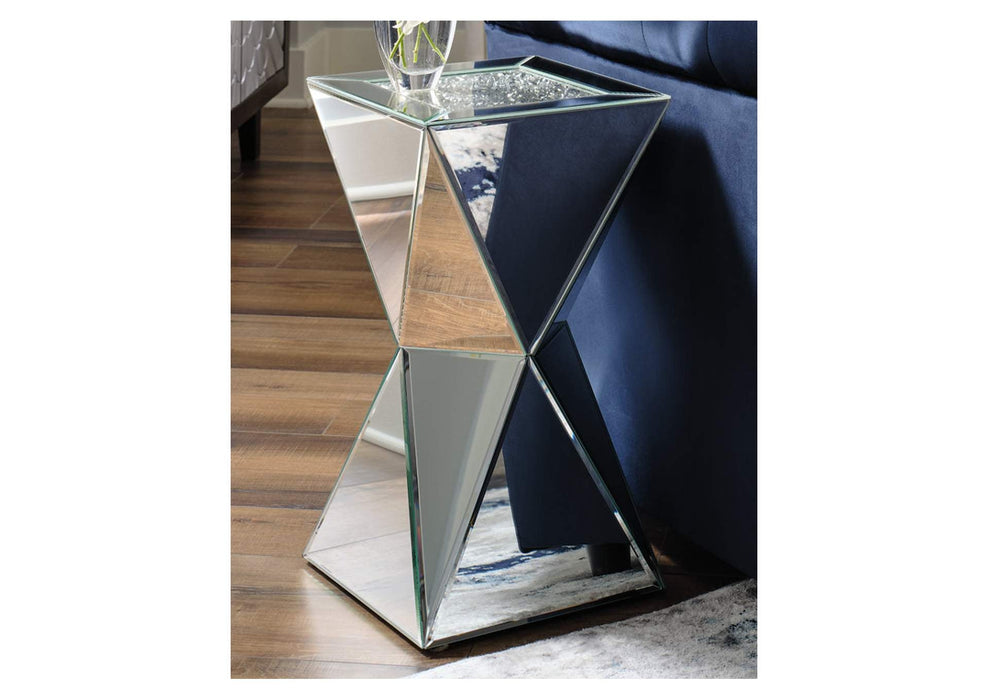 Glam Mirrored Accent Table