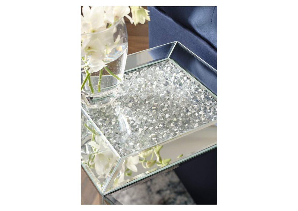 Glam Mirrored Accent Table