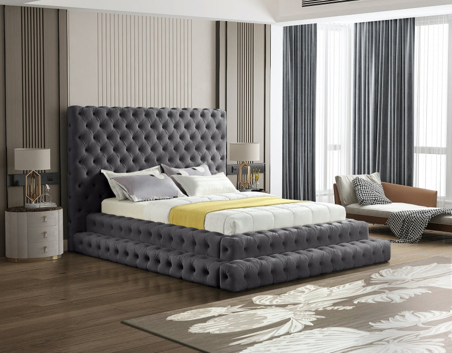 Revel Tufted King Bed Frame