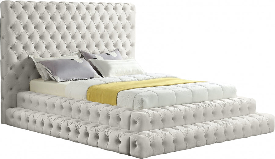 Revel Tufted King Bed Frame