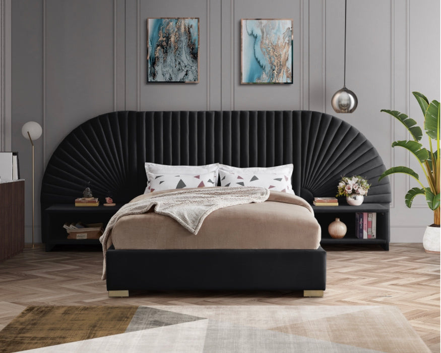 King Cleo Velvet Bed