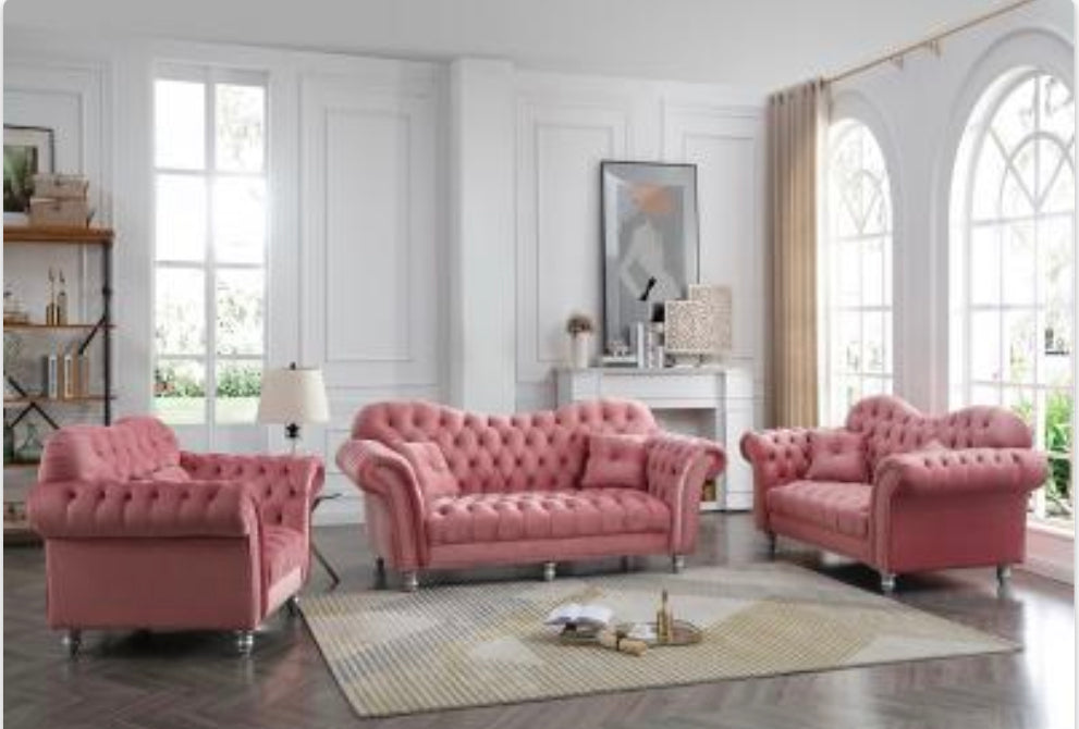 Tufted Sofa & Loveseat Set