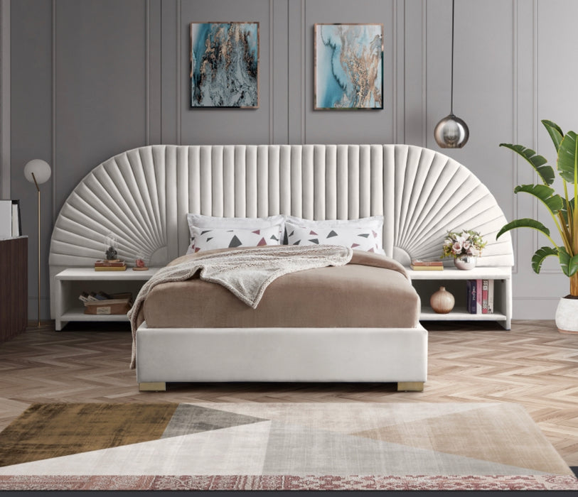 Queen Cleo Velvet Bed