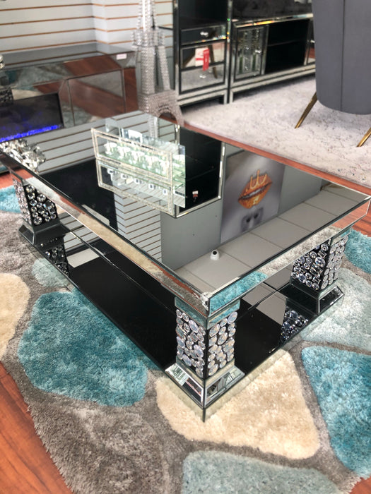 Glam Mirrored Occasional Table