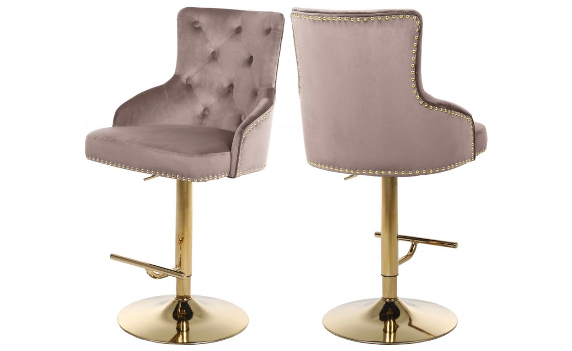 Claud Velvet Adjustable Barstool