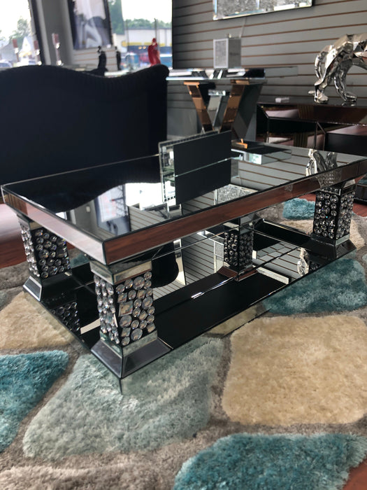 Glam Mirrored Occasional Table