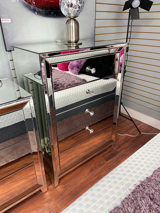 Glam Mirrored Bedroom Chest