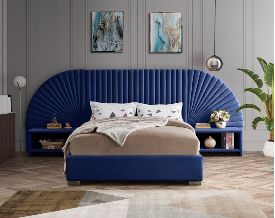 Queen Cleo Velvet Bed