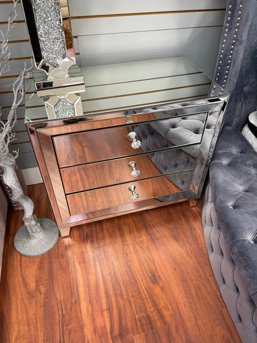 Glam All Mirrored Nightstand