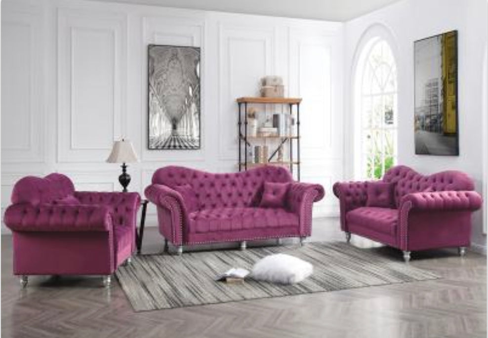 Tufted Sofa & Loveseat Set