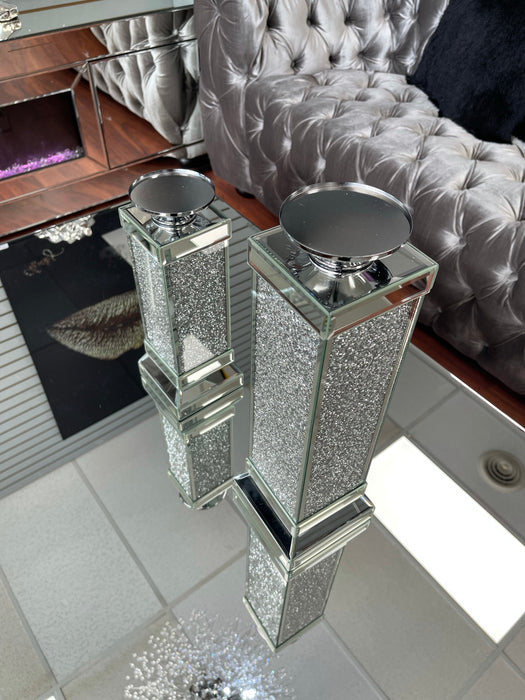 Glam style candle holders set