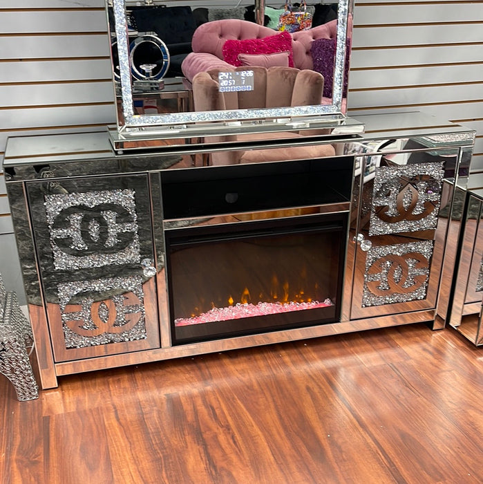 Mirrored GG Fireplace