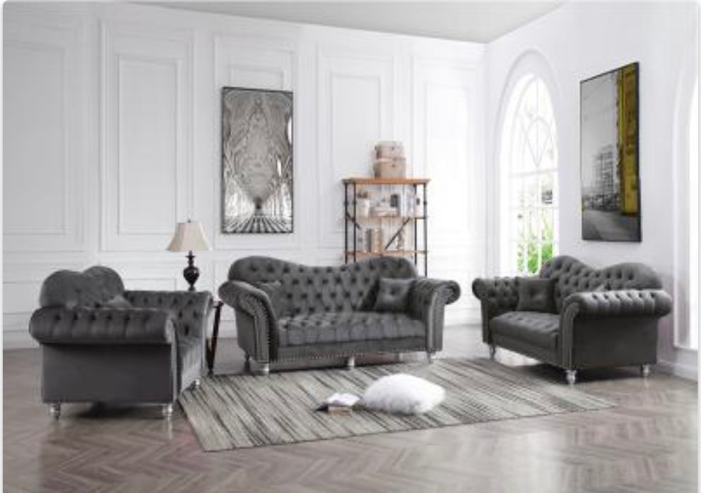 Tufted Sofa & Loveseat Set