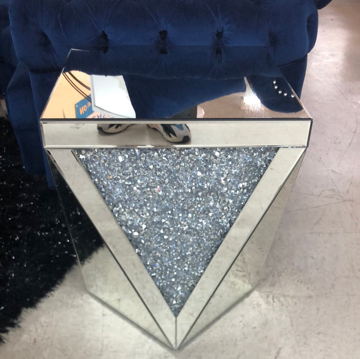 Glam Mirrored End Table